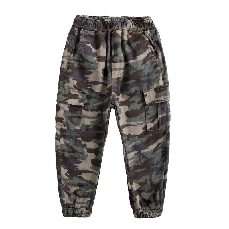 Children's Sports Military Camouflage Casual Trousers - D&A