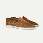 Men's Matte Suede Flat Shoes - D&A