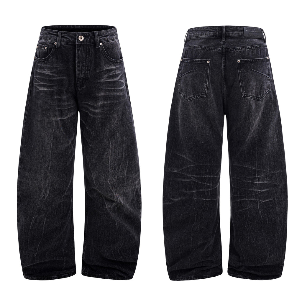 American Washed Old Lightning Crack Jeans - D&A