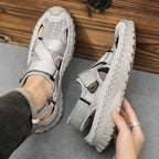 Summer Men's Hollow Mesh Surface Breathable Trendy Casual Shoes All-matching Sandals - D&A