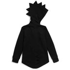 Boys Clothes Kids Baby Boy Jacket Dinosaur Hooded Coat Black - D&A