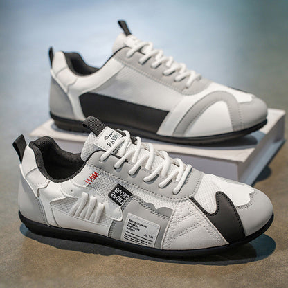 Men's Sports Shoes, Spring And Summer Stylish And Lightweight Wear-resistant White And Gray - D&A