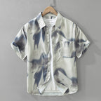 Japanese Trendy Printed Short Sleeve Shirt - D&A