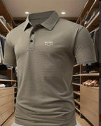 Men's Printed Short-sleeved Lapel Shirt Polo Color01 - D&A