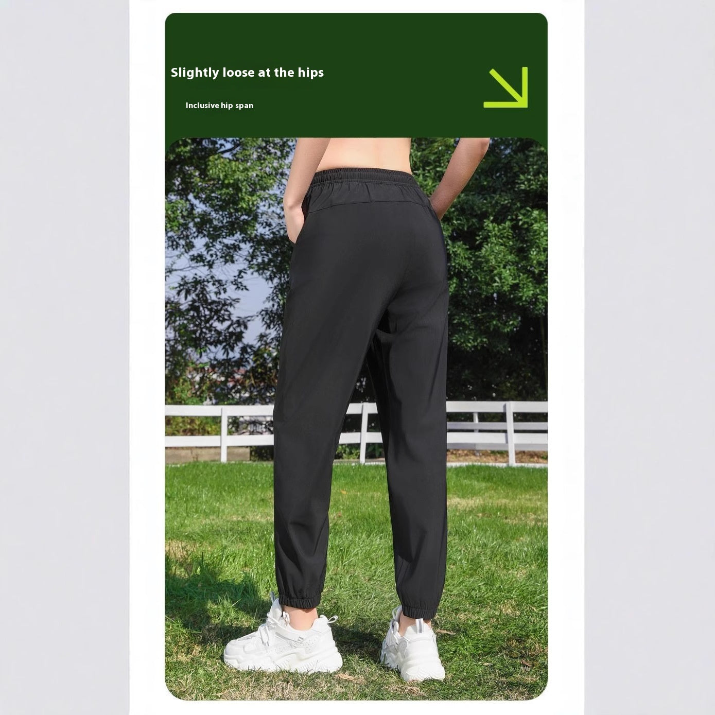Ankle-tied Sun Protection Breathable High Waist Slimming Quick-drying Track Pants - D&A