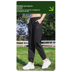 Ankle-tied Sun Protection Breathable High Waist Slimming Quick-drying Track Pants - D&A
