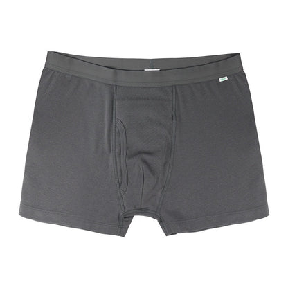 Washable Pure Cotton Diaper Underwear Dark Gray Boxer Design Men - D&A