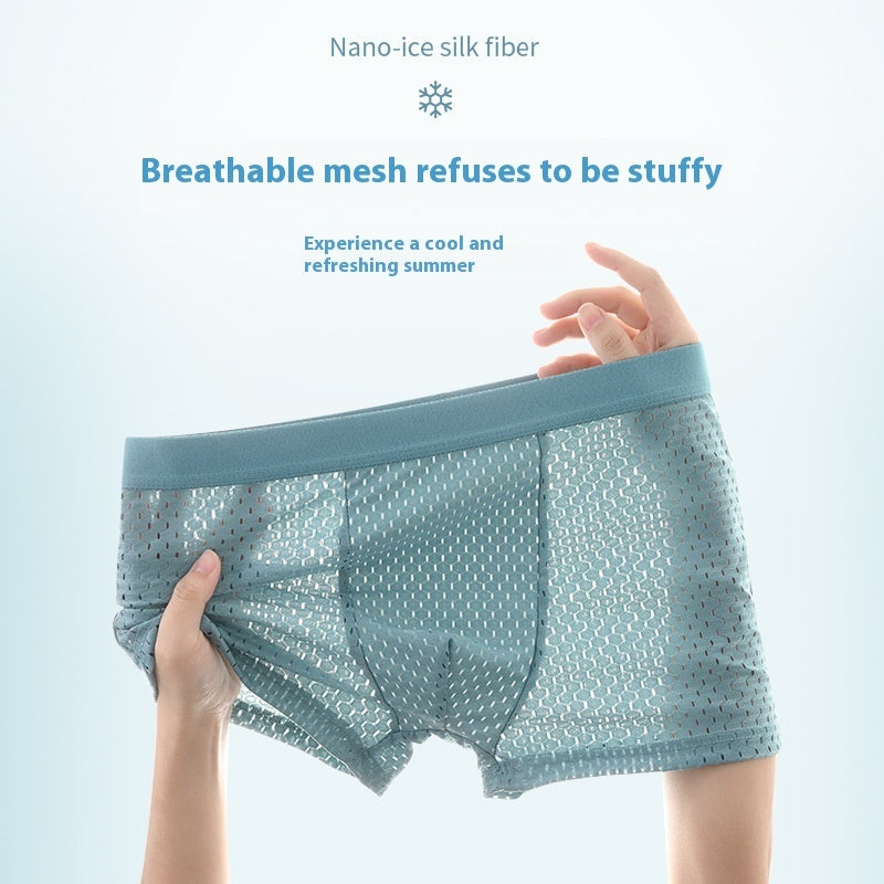 Ice Silk Mesh Men's Underwear - D&A