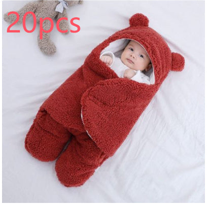 Baby Quilted Sleeping Bag Wrapper Red 20pcs - D&A