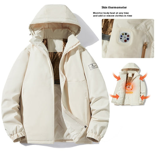 Autumn And Winter Outdoor Temperature Sensing Windproof Waterproof Jacket - D&A