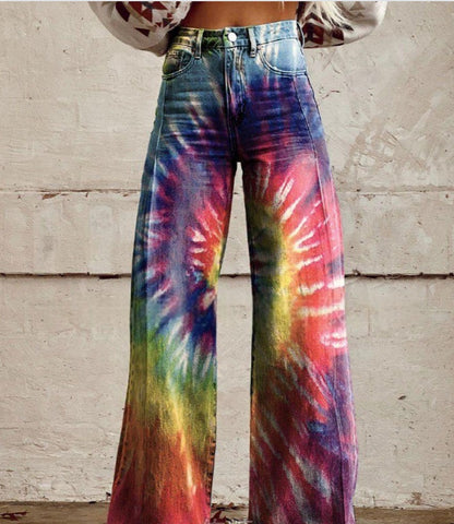 Hot Selling Plus Size Women's Casual Pants Thin Imitation Jeans B - D&A