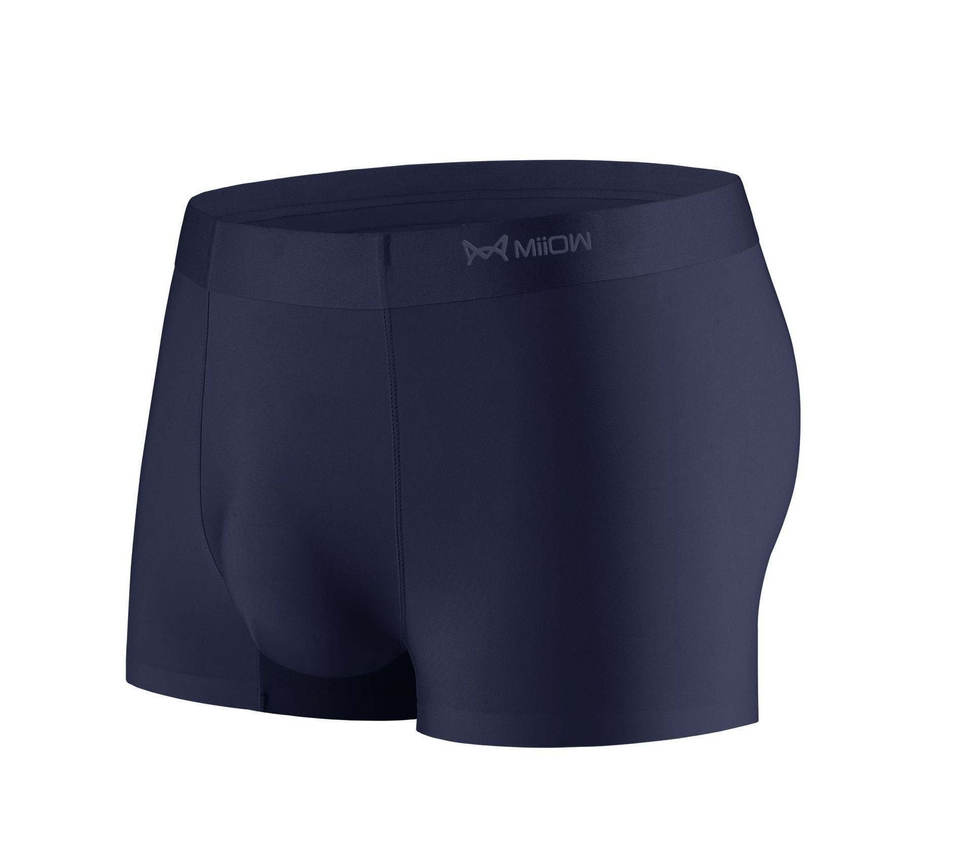 Ice Silk Seamless Men's Underwear Soft Breathable Comfortable Summer Boxer Shorts Sapphire Blue 1PCS - D&A