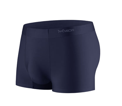 Ice Silk Seamless Men's Underwear Soft Breathable Comfortable Summer Boxer Shorts Sapphire Blue 1PCS - D&A