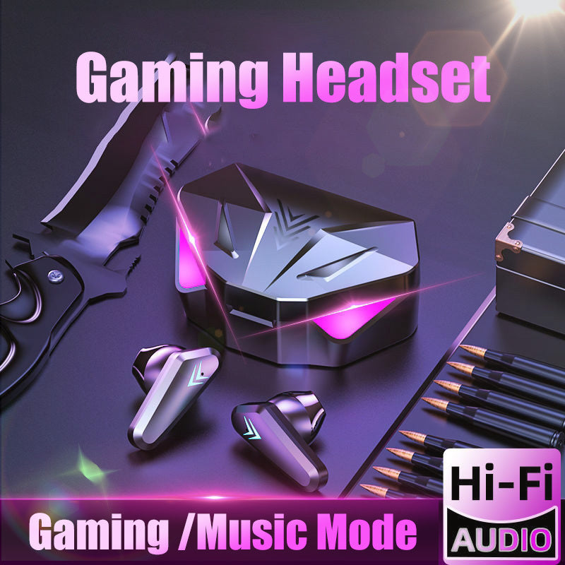 Wireless Gaming Headphones No Delay Noise Reduction Bluetooth Earphones HIFI Sound E-Sport Game Headset With Mic - D&A