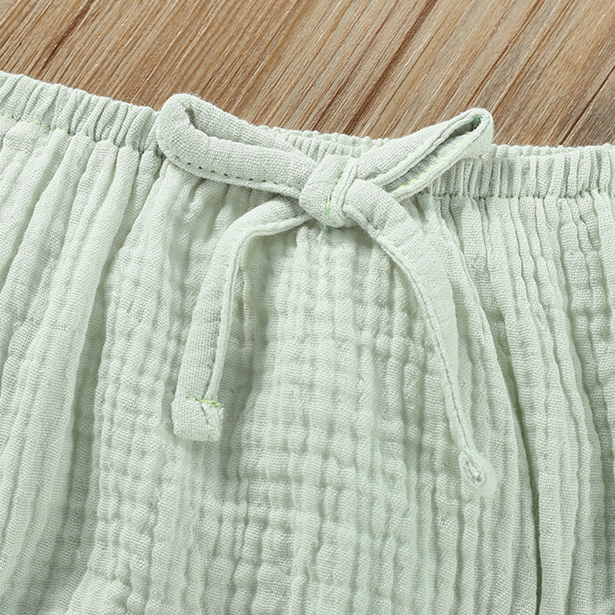 Girls' Solid Color Sling Top Hot Pants Suit - D&A