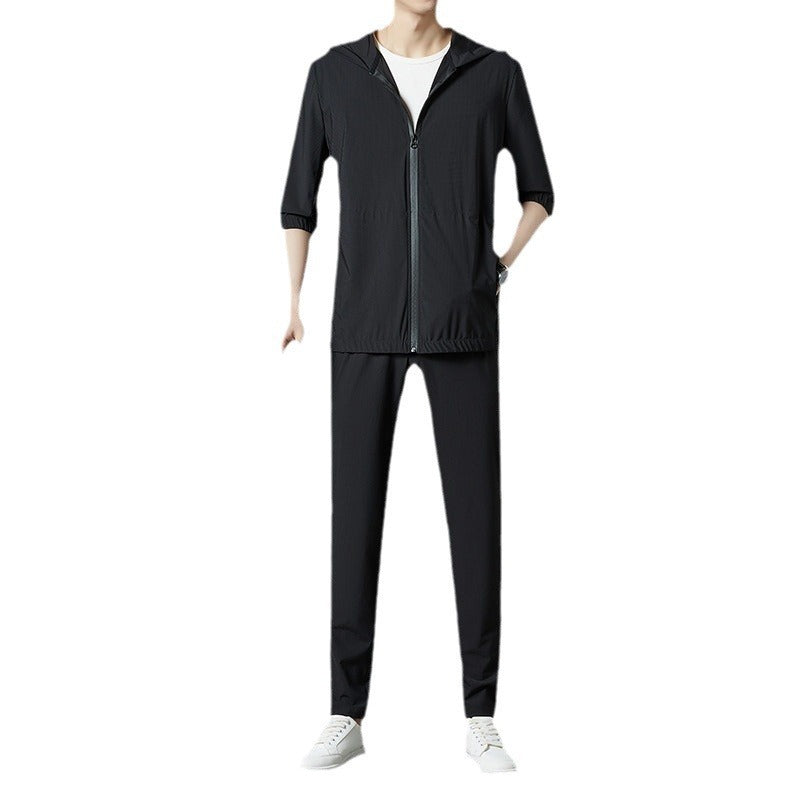 Korean Version Sun-protective Clothing Suit Fashion Loose Casual Hooded Thin - D&A