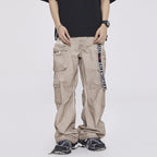 Heavy High-grade Workwear Multi-pocket Dirty Casual Pants - D&A