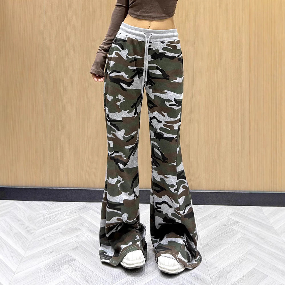 High Street Drawstring Slim Fit Slimming Casual Mopping Trousers - D&A
