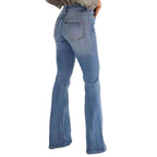 Fashion Slim Stretch High-waisted Boot-cut Pants Jeans - D&A