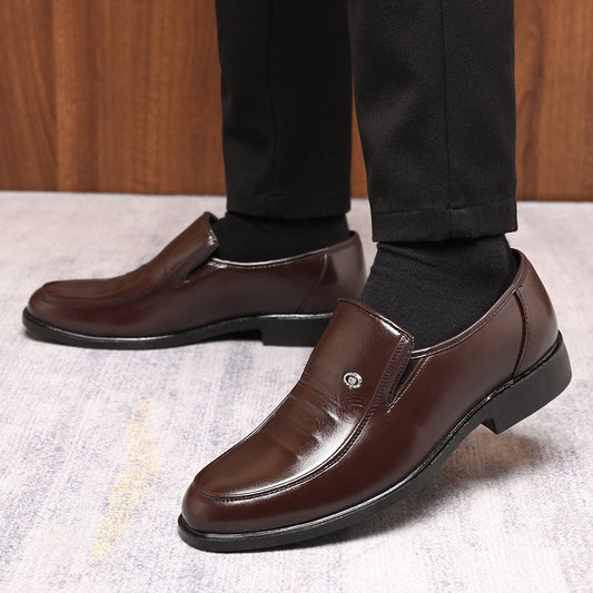 Men's Plus Size Casual Leather Shoes - D&A