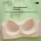 Front Closure Bra Strapless Wireless Push Up Anti-slip Bra - D&A