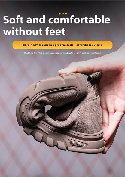 Welder Safety Shoes With Male Steel Toe Caps For Anti Smashing And Anti Piercing - D&A