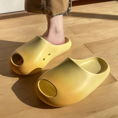 Thick-soled Cartoon Cute Slippers Outerwear Mango Yellow - D&A