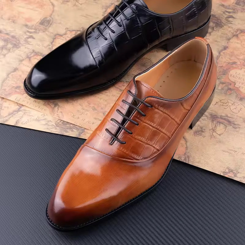 Men's Dress Shoes First Layer Cowhide Handmade - D&A