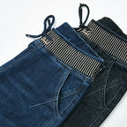 Plus Size High Waist Straight Drooping Pants Jeans Mop Pants Bell-bottom Pants - D&A
