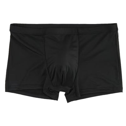 Men's Boxer Ice Silk Underwear Cup Combination U Convex Sexy - D&A