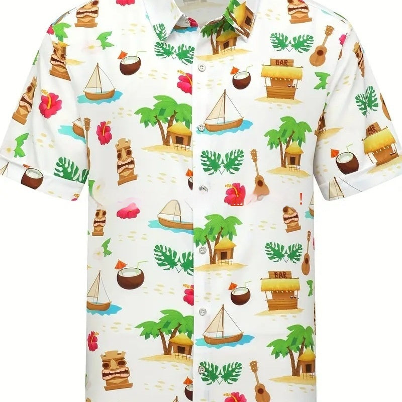 Men's Cardigan Plus Size Short Sleeve - D&A