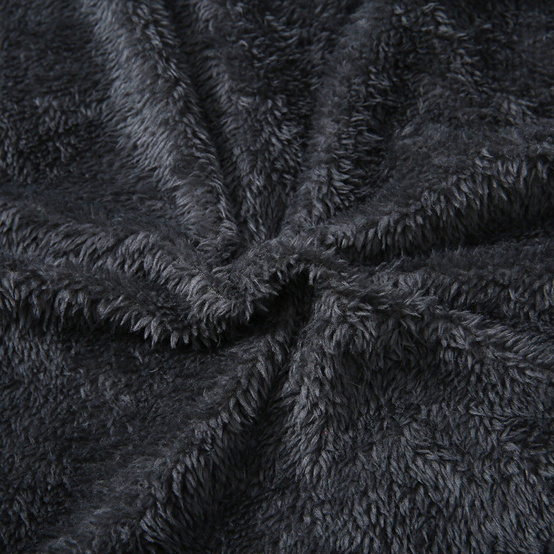 Boys Large Fur Collar Padded Warm Cotton Jacket - D&A