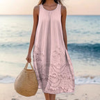 Polyester Short-sleeve One-piece Dress For Women - D&A