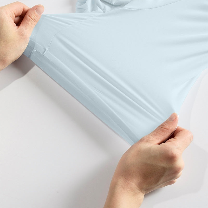 Summer New Men's Ice Silk Underwear Pure Color Seamless Quick-drying - D&A