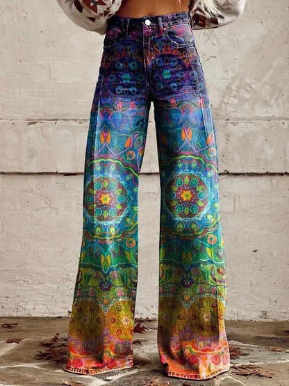 Hot Selling Plus Size Women's Casual Pants Thin Imitation Jeans G - D&A