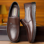 Men's Business Casual Non-slip Soft Leather Soft Sole Shoes - D&A