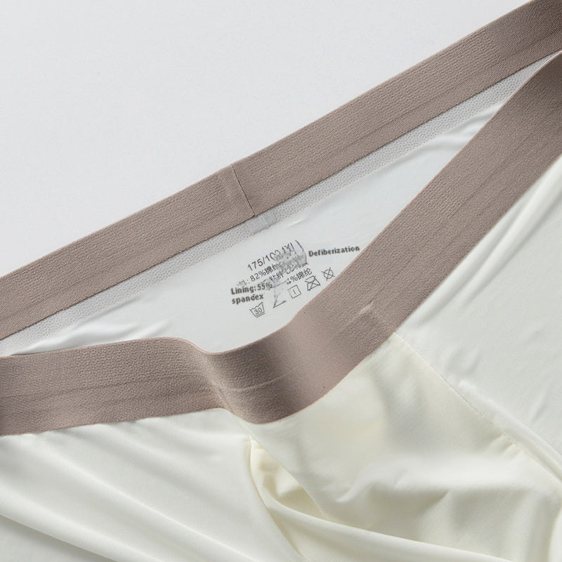 Summer New Men's Ice Silk Underwear Pure Color Seamless Quick-drying - D&A
