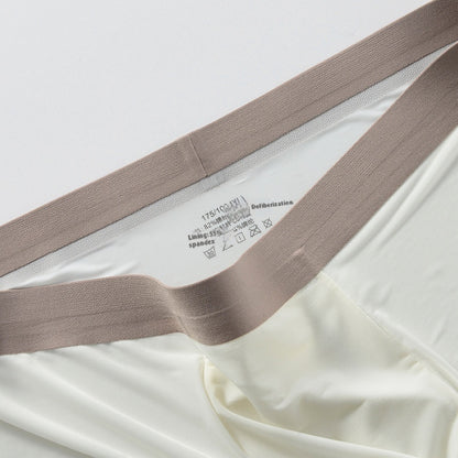 Summer New Men's Ice Silk Underwear Pure Color Seamless Quick-drying - D&A