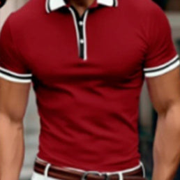 Menswear Thin T-shirt Breathable Lapels Button - D&A