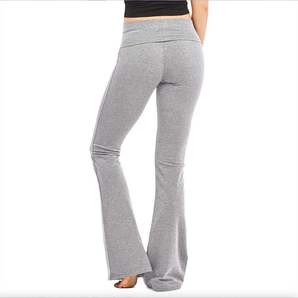 Skin-friendly Yoga Home Flared Pants Leisure Sports Gray - D&A