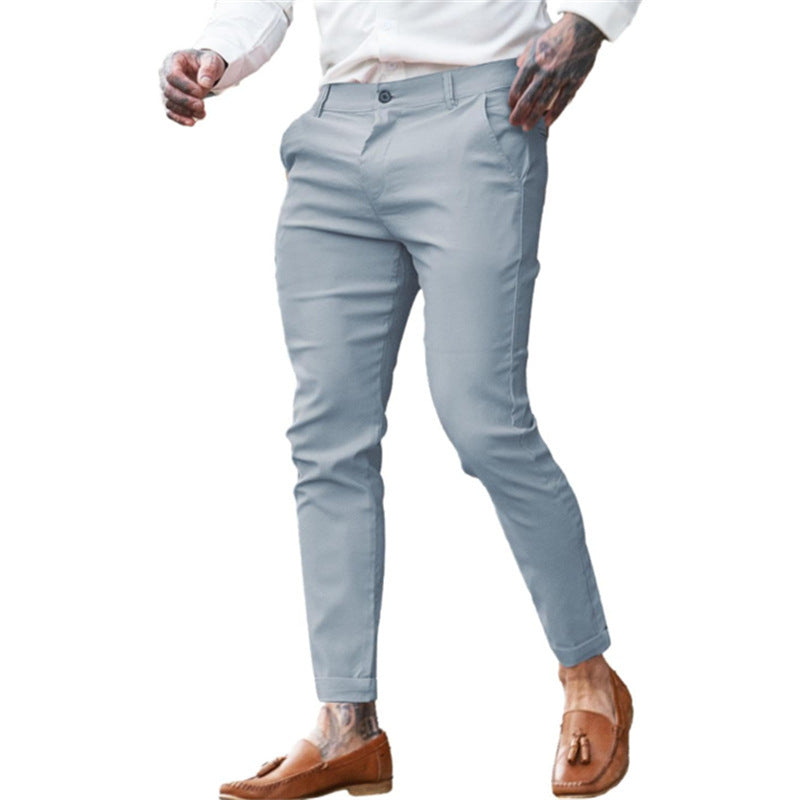 Men's Twill Cotton Stretch Fashion Slim Pencil - D&A