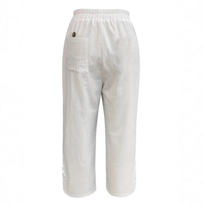 Women's Casual Pants Baggy Straight Trousers - D&A