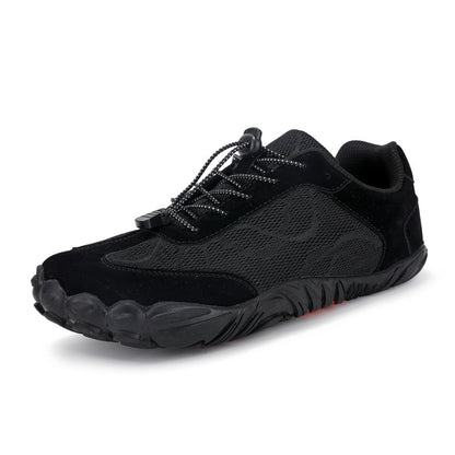 Outdoor FiveFingers Mountaineering Breathable Hiking Boots Men 6805 Black - D&A