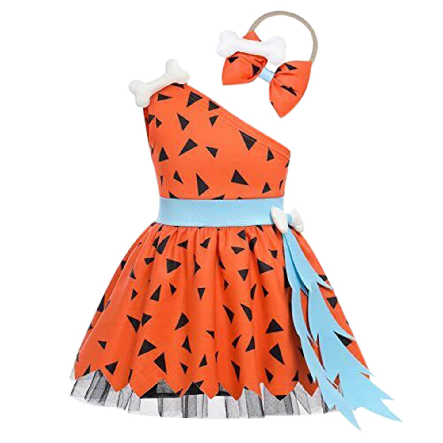 Girls Fashion Simple Halloween Mesh Costume Suit - D&A