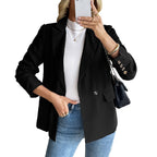Women's Solid Color Fashion Concise Leisure Commute Suit Jacket - D&A