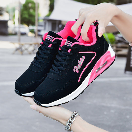 Spring Leather Plus Size Air Cushion Sports Shoes - D&A