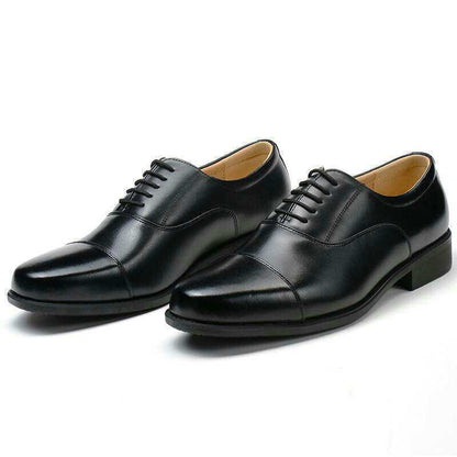 Mesh Three Connector Business Casual Leather Shoes High Quality Lace Up - D&A