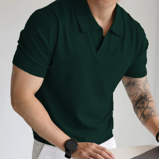 Summer Men's Cool Loose Lapels T-shirt - D&A