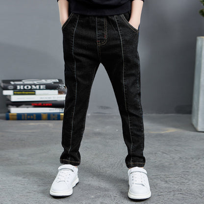 Boys Jeans Autumn And Winter New One-piece Velvet M - D&A