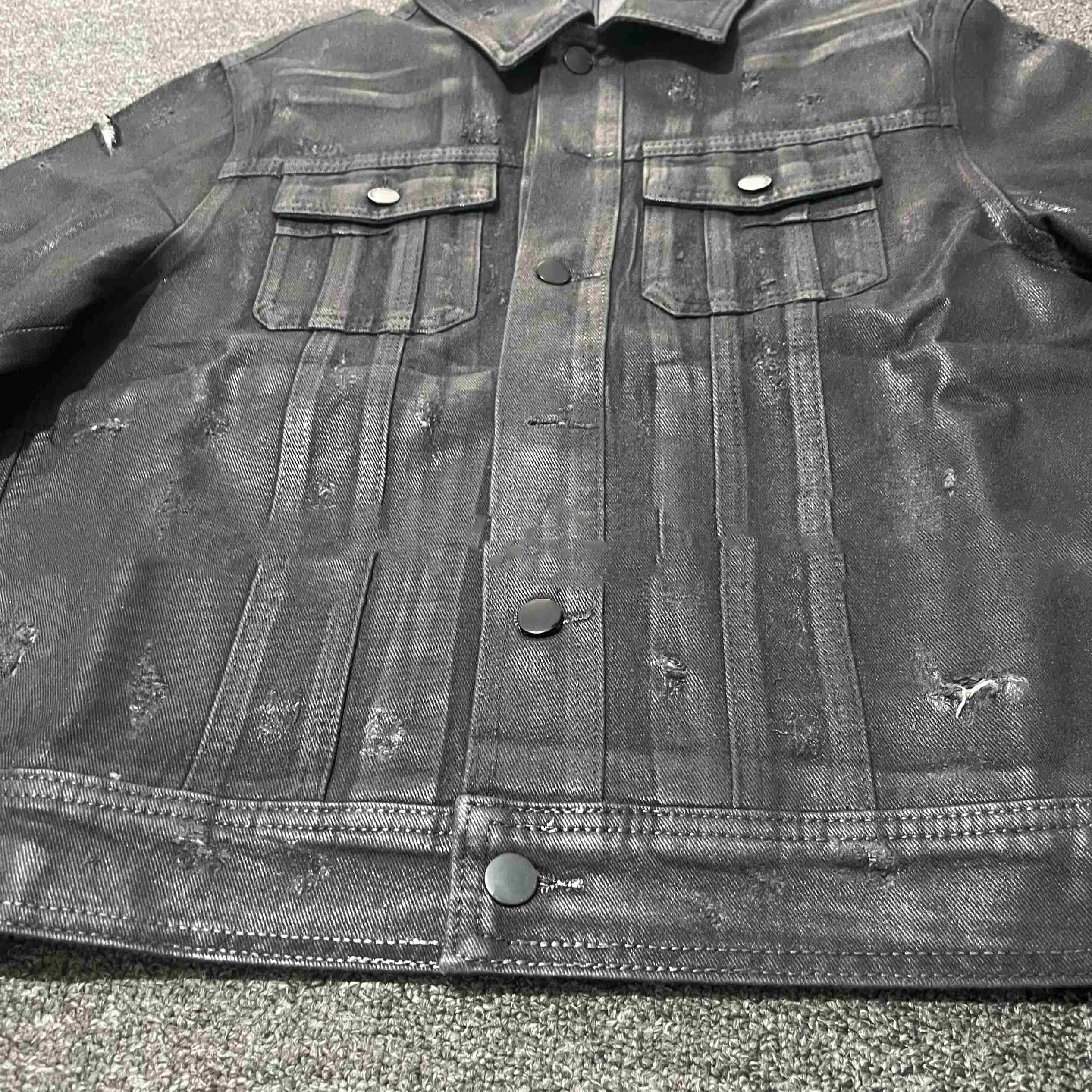 Denim Coat Archive Short Slim Jacket - D&A